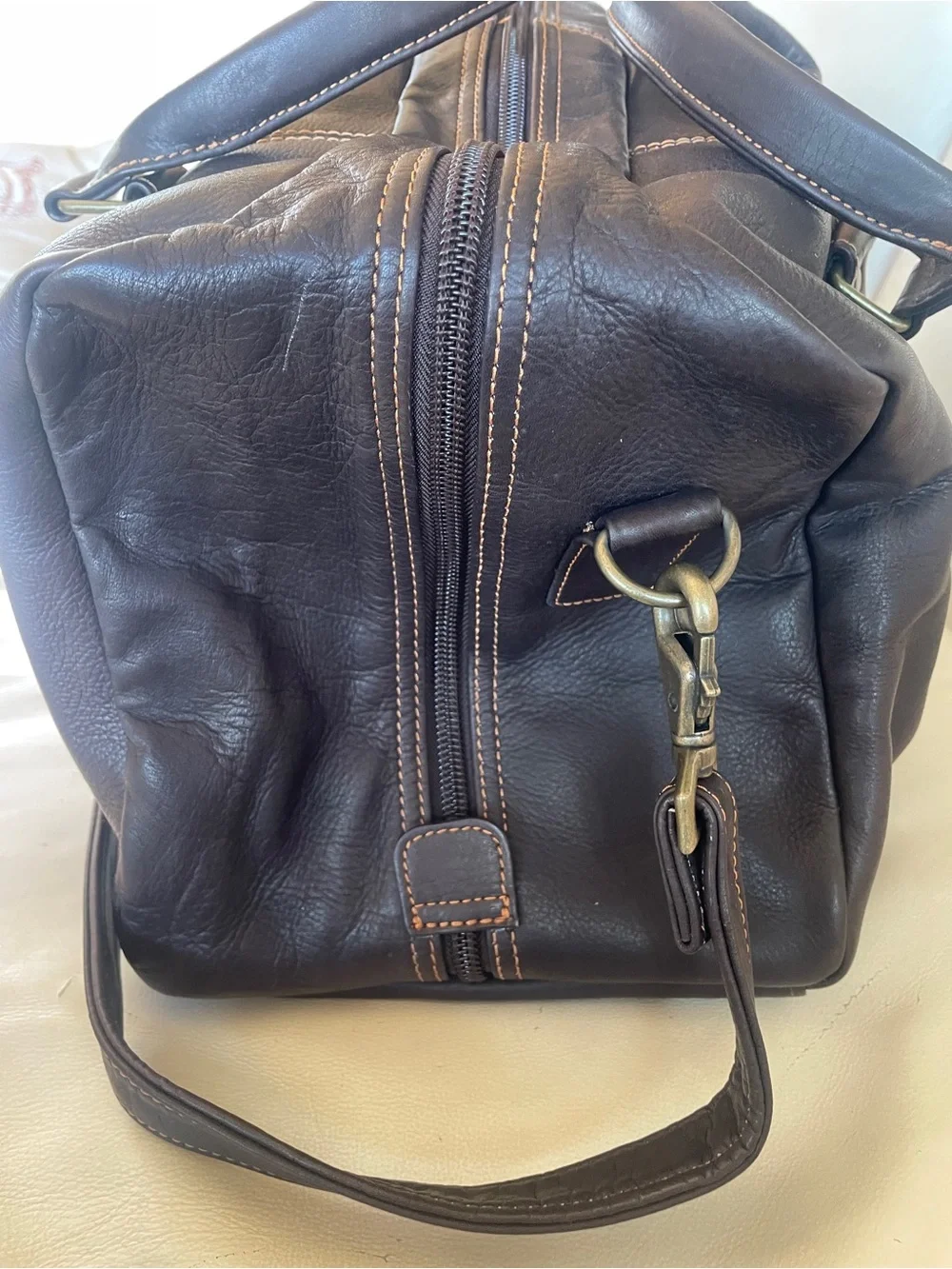 ⛳️ Links Kings - Castle Pines Invitational Classic Dark Brown Leather Duffel Bag